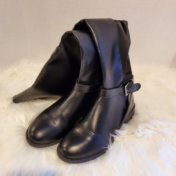 ZIGISOHO Orlain Tall Black Boots, Size 8 - Picture 2 of 7